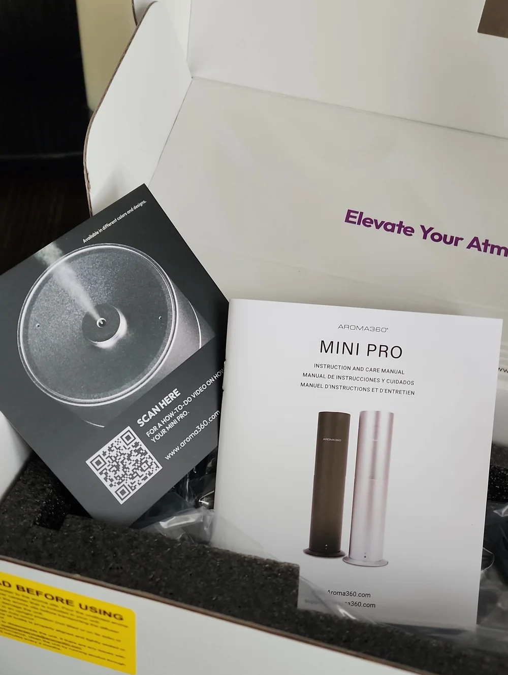 NIB Aroma360 Mini Pro Scent Diffuser - Purple